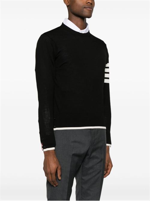 Maglione con dettaglio a 4 righe THOM BROWNE | MKA002DY1014001